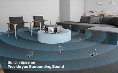 Q6 Projector Audio System Speakers